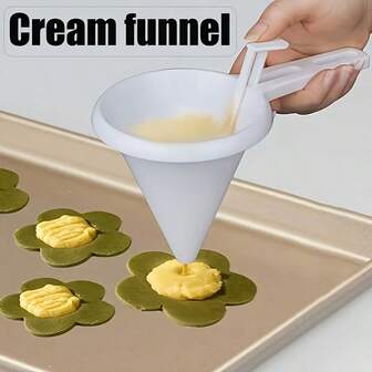 Adjustable Handheld Baking Batter Dispenser - PP Plastic Pancake And Cupcake Dispenser, Multi-Functional Chocolate Dispenser With Stand - Ideal For Restaurants, Food Carts, And Bakeries - Cake Decorating Tools And Baking Accessories.