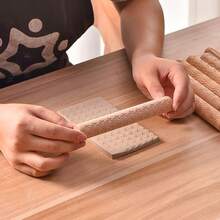 JOJOCY Clay Rollers Textured, Wooden Hand Rollers Clay Modeling Pattern Rollers Kit Foliage Barks Ripples Stars Pebbles Swflake Ceramic DIY Tools Pottery Stamp Roller For Pasta (Set 2) - SET 2 - View 3
