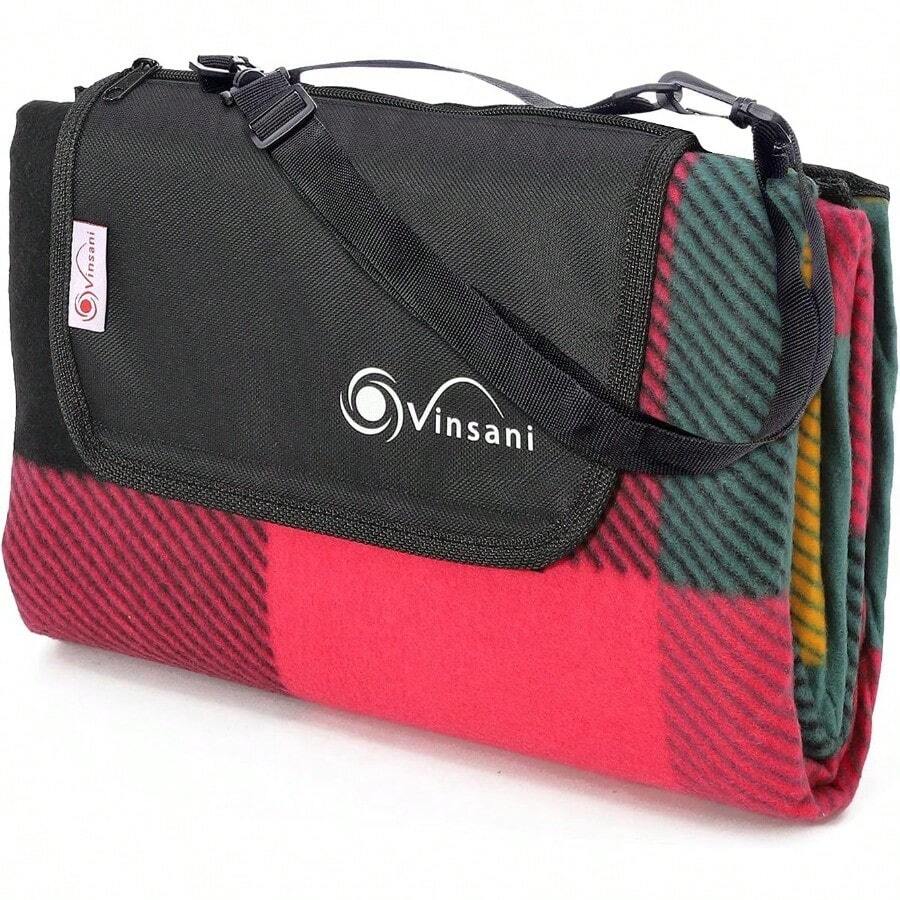 170 X 130cm Folding Picnic Blanket Waterproof And Sandproof Backing ...