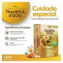 Jabón para perro Thankful Dog Grisi, shampoo sólido para mascotas que cuida pelaje y piel de tu perro, fórmula segura y duradera apta para todo tipo de razas, elimina olores y suciedad, fácil de usar en baños regulares, recomendado por veterinarios y especialistas en higiene animal, producto esencial para el bienestar y salud de tu mascota, aporta brillo y limpieza continua. - Dorado - Ver 1