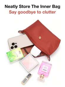 毛毡袋收纳袋，适用于小型手提包，方便收纳整理，带内袋衬里 - 迷你尺寸