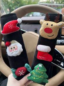 Bọc vai dây an toàn ô tô hình ông già Noel và cây thông Noel dễ thương, trang trí nội thất xe hơi, quà tặng Giáng Sinh cao cấp - Giáng sinh - Xem 6