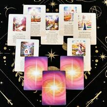 1 Box Life Message Oracle Cards, 54 English Cards With Keyword Explanations, Suitable For Tarot Divination Card Beginners And Fans As Gifts - Multicolor - View 7