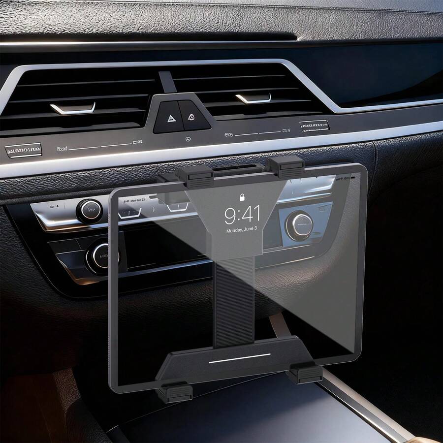 xnyocn Soporte para tableta y teléfono móvil en la ranura del CD del coche, soporte de navegación del reproductor de CD del coche de plástico ABS con rotación de 360°, disponible en múltiples modelos