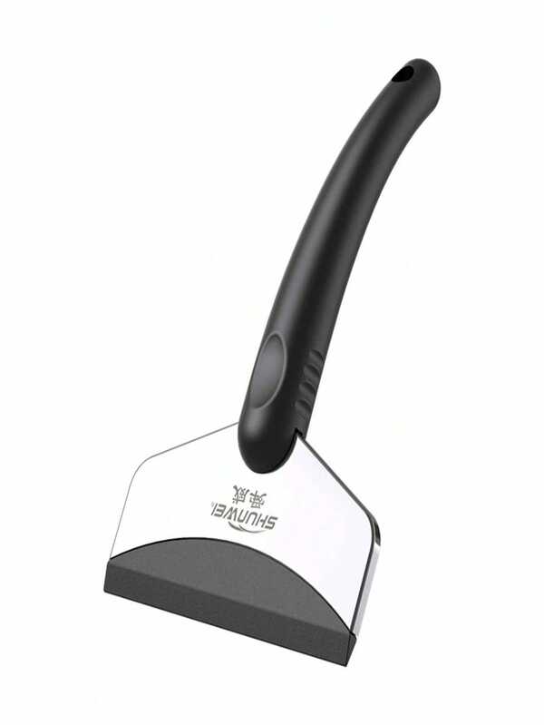 كشارطة ثلج طويلة من الفولاذ المقاوم للصدأ، مجرفة ثلج مانعة للانزلاق، أداة إزالة الجليد