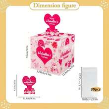 1pc/3pcs New Valentine's Day Cash Pull Gift Box Money Pulling Box Surprise Friends And Family With Roll-Up Banknote Gift Box - Multicolor - View 3