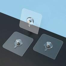 10个装时尚白色自粘墙钩 - 无需钻孔安装，可用于悬挂照片、包包等，易于使用且不伤墙面