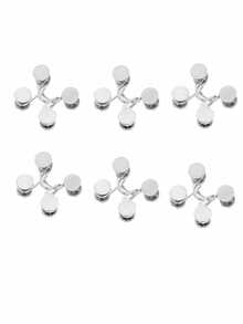 5 chiếc kẹp quần không cần đinh, kẹp quần tròn điều chỉnh eo, nút quần điều chỉnh nhanh chóng, ghim cài kim loại chống lộ, kẹp quần thời trang và có thể tháo rời, unisex, kim loại chất lượng cao, không cần dụng cụ, thích hợp cho quần jean, váy, quần tây, ghim cài cổ áo, quà tặng cho mẹ, đồ dùng du lịch, đồ thủ công, phụ kiện, dụng cụ siết eo, đồ may vá - Nhiều màu - Xem 13