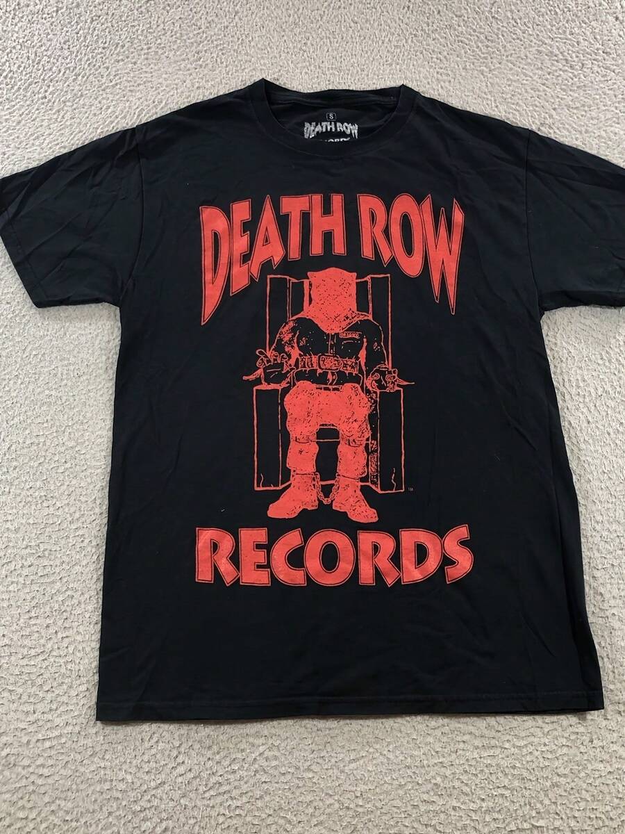 Death. R.O.W. Records T Shirt Men's S Black Red Logo - Black - View 1
