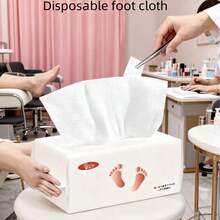 1/2片装一次性加厚大号足巾，家用，适合足部护理和按摩，吸水性强。纸巾