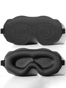 1pc 3D Eye Mask, Blurry Pattern, Adjustable Strap, Suitable For Sleeping, Yoga, Night Travel, Blackout Function - Multicolor - View 9