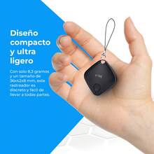 NK Air Tag Smart Pack 4 - Localizador Compatible con Apple, Localizador de Objetos, BT (Android NO Funciona) Coche, Cartera, Maletas, Niños - Pack 4 unidades (Color Negro) - Negro - Ver 5