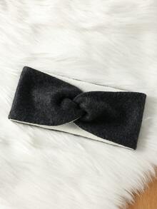 1 pieza Diadema elástica suave de unicolor elegante para mujer, diadema elástica de yoga y deporte, versátil para uso diario, adecuada para múltiples ocasiones, diademas de mujer para otoño/invierno, accesorios para el cabello de invierno, bandas para el cabello de invierno, cálido envolvente para la cabeza, bufanda de mujer