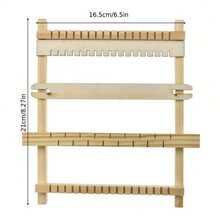 1 Set Wooden Weaving Loom Kit, Multi-Functional Weaving Machine For DIY Fashion Wall Hanging And Crafts - No Electricity Required, Includes Colorful Yarn Balls And Tools, Ideal For Art Projects And Sewing Hobbyists, Durable And Versatile, Suitable For Beginners, Sewing Accessories, Knitting Crafts, Adult Crafts, Manual Activities, Embroidery Kits, DIY Creativity, Home Entertainment, Clothing Making Supplies, Grandma Gift