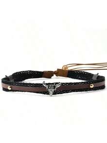 1Pc Western Style Small Cow Head With Soft Hat Bohemian Cowboy Hat, A Fashionable Accessory For Back To School, Suitable For Various Occasions Such As Daily Leisure Travel And Western Cowboy Parties. - Multicolor - View 17