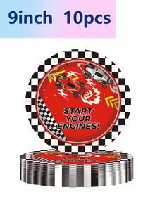 10pcs Racing Theme Party Supplies Helmet Racing Race Gathering Exquisite Craft Fashion Matching Tea Party Celebration Holiday Celebration Banquet Picnic - Multicolor - View 3