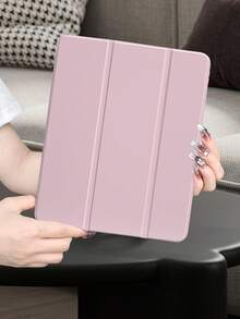 Pink Tablet Protective Case Compatible With Ipad Air 4/5 (10.9 Inch) And IPad 8/9 (10.2 Inch), With Pencil Slot And Enhanced Heat Dissipation - Pink - View 2