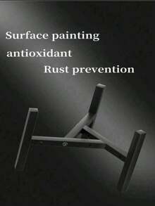 1 pieza Soporte ajustable y multifuncional para macetas de jardín, a prueba de agua y humedad, color negro