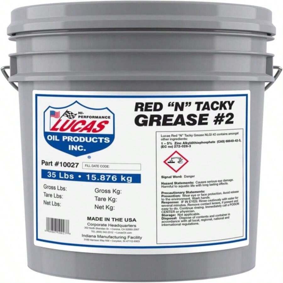 Lucas Oil 10574 Red "N" Tacky Grease - 1 Pound - ColorD - 查看 1