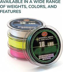 Ardent Gliss - Línea de Pesca, Fibra de Polietileno elástica Cero - Prueba de 40 libras, 150 yardas - Ver 3