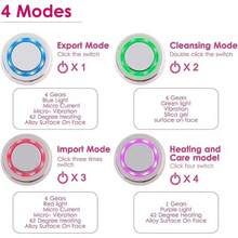 2 IN 1 Mini Electric Silicone Cleansing Brush Ultrasonic Cleansing Brush Massager USB Charging Waterproof Cleansing Device 600mAh