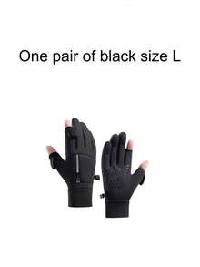 男女通用冬季防风触屏手套，带拉链和透气网布面料。保暖手套内衬柔软厚实，兼容触屏设备，防风、防水、透气。适合滑雪、跑步、钓鱼、高尔夫、骑行、摩托车骑行等户外活动。户外骑行装备。 - 彩色 - 查看 15