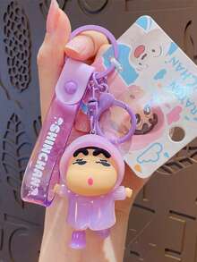 Crayon Shin-Chan Cartoon Car Key Chain Pendant Cute Doll Backpack Pendant Key Chain For Birthday Party Graduation Party Small Gifts Halloween Christmas Easter - Multicolor - View 4