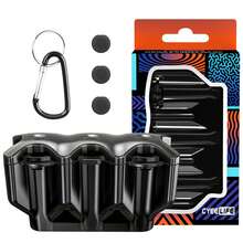 Cyeelife飞镖镖翼收纳盒 - 三合一保护套，防止镖翼弯曲或压扁，让您的飞镖配件井然有序