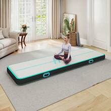 BALCONERA Air Mat Track, 300cm Carbon Fiber Path Style Tumbling Air Mat With Air Pump, 10cm High, Inflatable Gymnastics Mat For Training, Tumbling, Yoga, Outdoor & Fitness - 查看 1