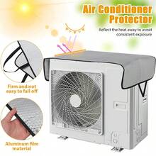 Capa para Ar-Condicionado à Prova de Intempéries - Proteção contra Sol, Chuva e Neve, Proteção UV, À Prova de Poeira, Adequada para Pátio, Capa para Unidade Externa, Almofada de Isolamento Térmico para Unidade Externa de Ar-Condicionado, Fácil Instalação, Serve para Unidades de Ar-Condicionado Central