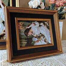 1 buc. Ramă foto retro în stil american vintage, culoare negru bronz, decor, colaj foto retro A4 de 6/7/8/10 inch, poate fi folosită ca decor pentru noptieră sau pentru agățat de perete - Cupru negru american - Vizualizare 5