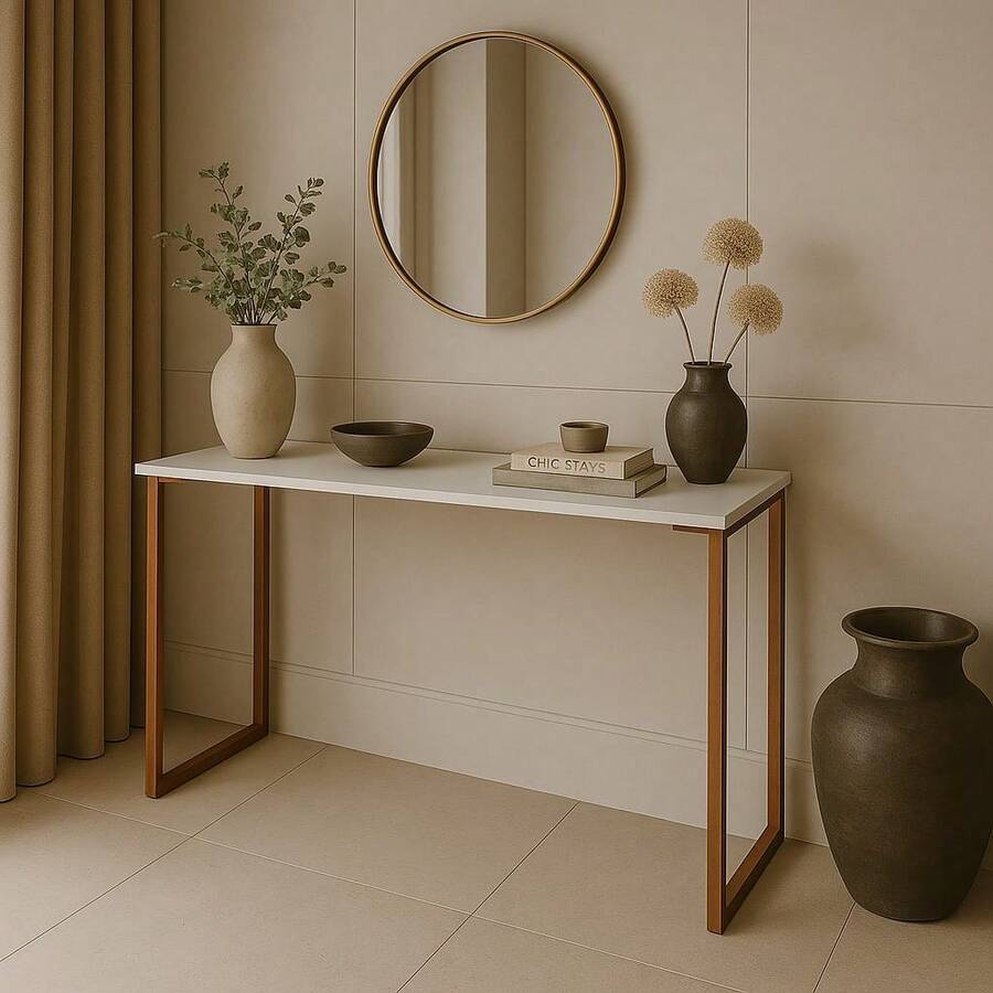 Buffet Table/Sideboard - Industrial Style - Copper Legs - Top - 銅 - 查看 1