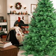 Adornos navideños de terciopelo con forma de lazo, adornos clásicos de campana, elegantes decoraciones colgantes para el hogar - Verde - Ver 2