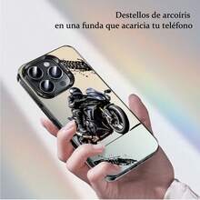Funda protectora de teléfono con Motociclista Deportivo Estilo Carcasa Para Celular regalo de moda minimalista interesante para hombres y mujeres, adecuado para  16/15/15Pro/15ProMax/14/13/12/11/MAX,  17,  17 Air,  17 PRO, Max Series,A14/A15/S23 Ultra/A50/A12/A32/A52/A72/A51/A21S/A13/A14/S22 Ultra/S23/A33/A53/S20 FE diseño creativo y de moda para hombres y mujeres - Azul - Ver 6