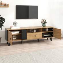Television Stands & Entertainment Centers - Natural + Glass + Particle Board + 40-49 Inches - View 5