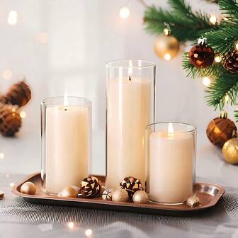 Transparent glasvasset, bordsdekoration, bordsdekoration, heminredningsprydnader, ljusstakar, vindtäta koppar för doftljus, hydroponiska växtarrangemang, miniatyrlandskapsbehållare, mycket lämplig för bröllop, jul, gör-det-själv-temafester, alla hjärtans dag, ramadan och vårdekorationer