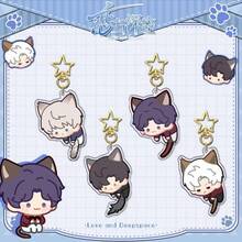 1pc Love And Deep Space Surrounding Meow Home Cute Acrylic Pendant Bag Decoration Tail Swinging Keychain Birthday Gift - Christmas Gift - Perfect Gift - Gift - Multicolor - View 1