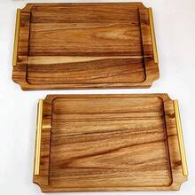 1 Peça Bandeja Retangular para Servir Alimentos, Pequeno Prato, Prato de Pão, Bandeja para Cerimônia de Chá, Bandeja de Café da Manhã, Bandeja de Jogo de Chá, Adequada para Servir Pratos Cozidos, Sobremesas, Cerimônia de Chá, Reuniões Familiares, Casamentos, Decoração Doméstica, Natal, Festa da Colheita, Decoração de Parede, Festas de Aniversário, Banheiro, Mesa de Centro, Uso Doméstico