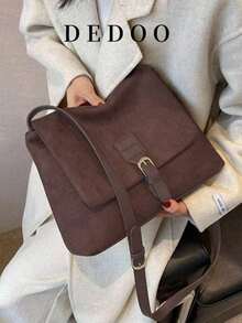 Duża pojemność, jednokolorowa torba na ramię, modna, idealna na rodeo