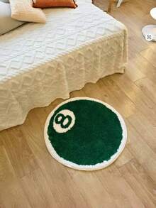 1 pièce Tapis infini en fausse laine verte - Doux, confortable, durable, convient pour la décoration de la chambre, du salon et de la salle de bain - Parfait pour la décoration de la maison - Cadeau de pendaison de crémaillère, tapis décoratif pour les fêtes de Noël
