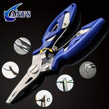 2pcs Fish Tackle Fish Lip Fish Scales Professional Fish Holder Stainless Steel Control Scissor Snip Fishing Grip Nipper Pincer Accessory Tool Clip Clamp Cutter Plier