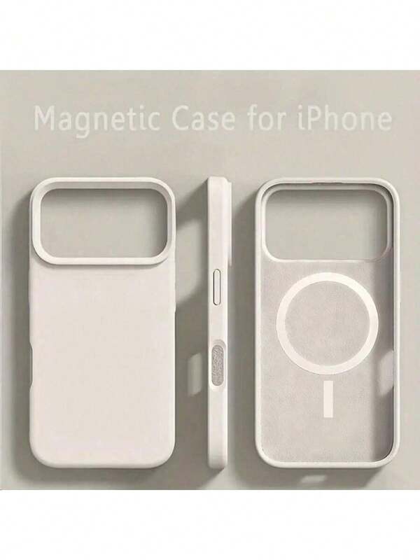 Liquid Silicone Magnetic Soft Case Compatible With IPhone 17Air 16 15 14 Plus 13 12 11 17 Pro Max For Wireless Charging Matte Cover ﻿ ﻿