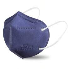KN95 Face Mask 50 PCS Breathable Protection Masks Individually Wrapped 5-Ply KN95 Black Masks Cup Dust Safety Masks - Navy Blue - View 1