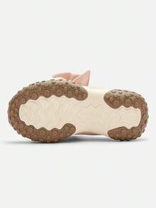 Balabala Kids Girls Sneakers, 2025 Spring Autumn Chunky Sneakers, Ballet Style - White Red - View 4