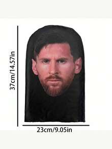 1件装酷炫圣诞恶作剧全脸3D防尘防紫外线拉法帽/化妆舞会/面部表演/搞笑/头饰，男女皆宜，适用于万圣节、化妆舞会、舞台表演、搞笑、恶作剧、骑行等场合。