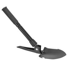 17in Pala Plegable Con Pico Pala Jardinería, Recuperación, Camping, Acampar, Playa, Cavar Tierra, Arena, Barro Y Nieve - Negro - Ver 10