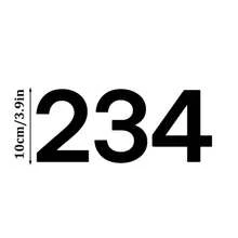 Customized Modern House Number Plate - Black House Number And Address Plate - House Number Plate