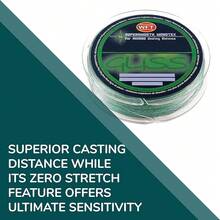 Ardent Gliss - Línea de Pesca, Fibra de Polietileno elástica Cero - Prueba de 40 libras, 150 yardas - Ver 4
