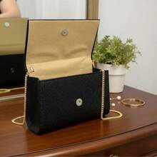 Kit 2 Small Square Party Bags Shiny Glitter Handbag Promotion Immediate Shipping - Màu hồng gỉ - Xem 8