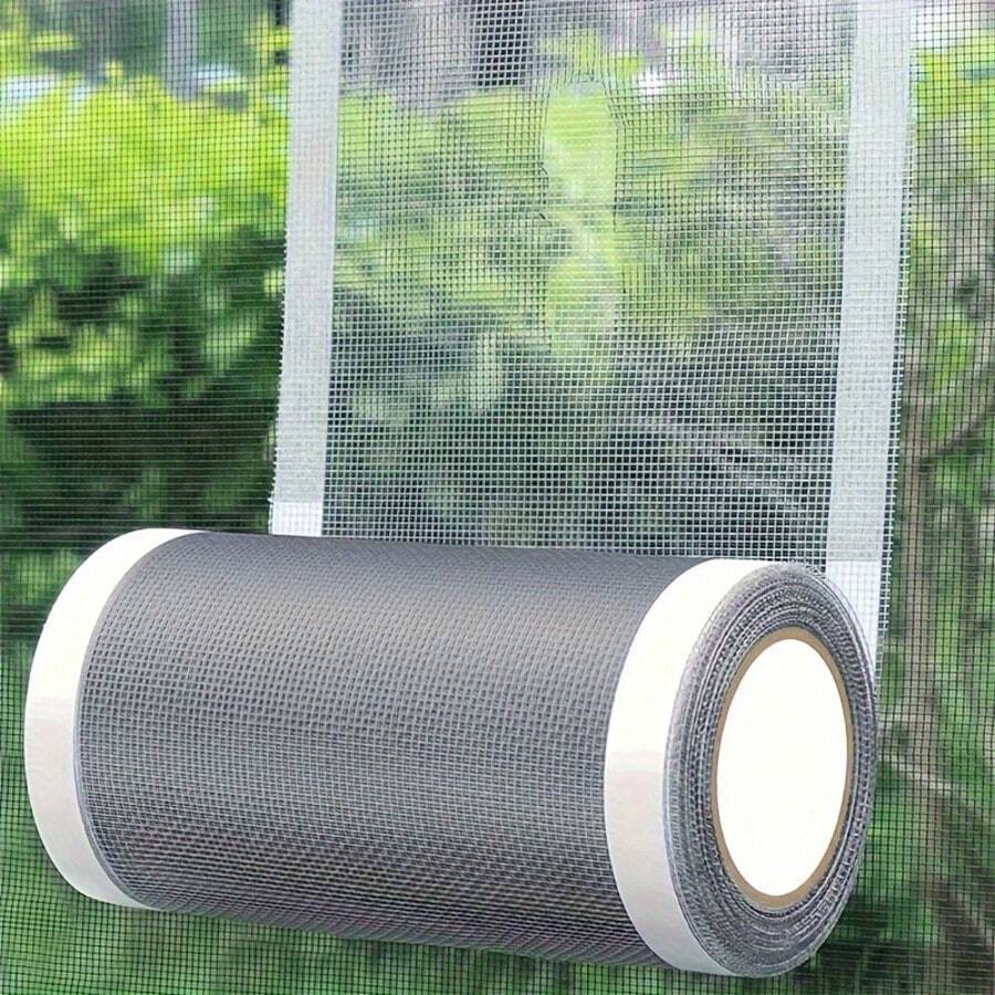 1 pieza Cinta reparadora de pantalla impermeable - Parche de malla autoadhesivo resistente al desgarro, película selladora para ventanas, puertas, mosquiteras y varias superficies